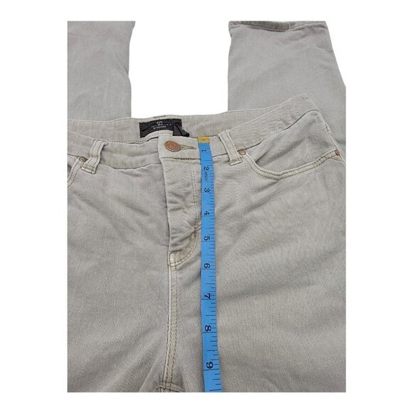 Chicos Womens So Slimming Gray Green Ankle Skinny Jeans Sz 0.5 - Picture 9 of 11